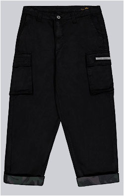 Брюки-карго ALPHA INDUSTRIES AVIATOR CARGO PANT black