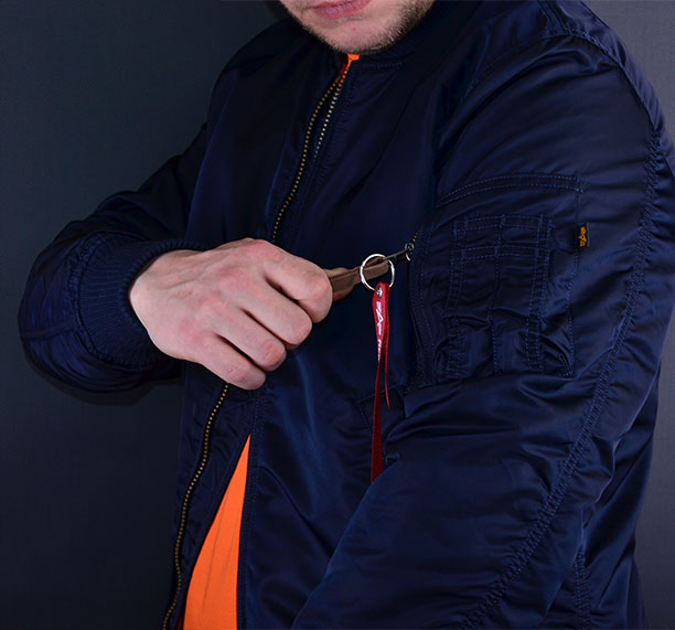 Мужская куртка-бомбер ALPHA INDUSTRIES VF 59 LONG MA-1 синяя купить в интернет-магазине куртка бомер мужская синяя, Alpha Industries