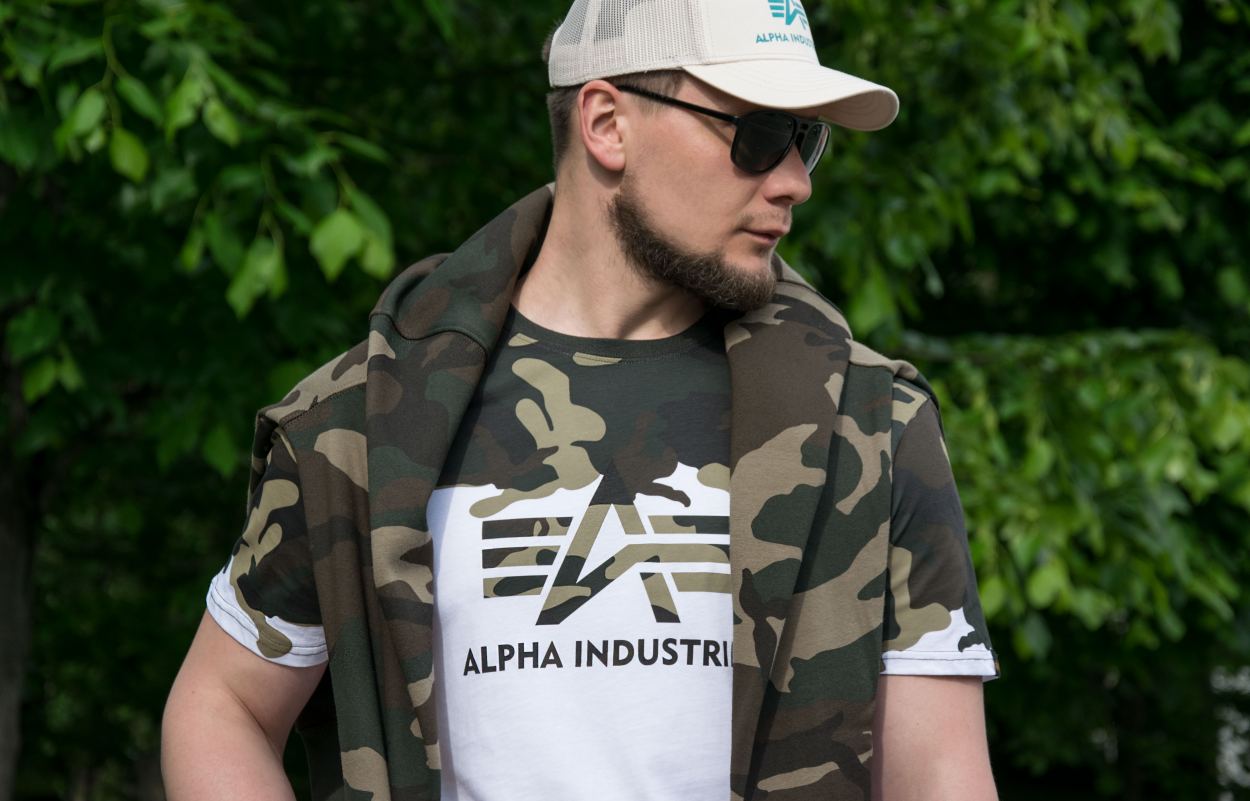Футболка Alpha футболка с камуфляжным принтом