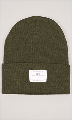 Шапка ALPHA INDUSTRIES ESSENTIAL BEANIE FW 23/24 olive