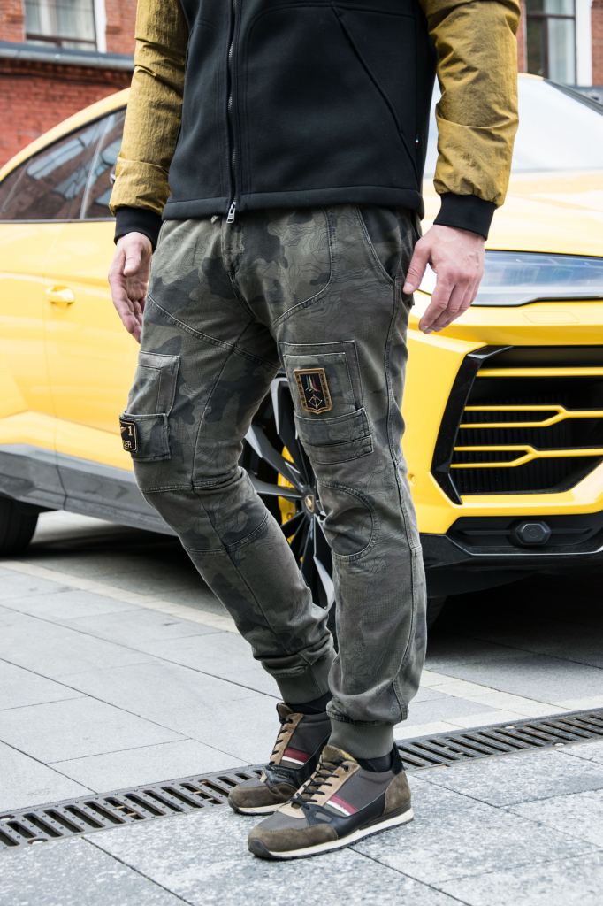 Брюки-карго AERONAUTICA MILITARE плотные/FW 20/21/AL camouflage quattro colori (PF 743)