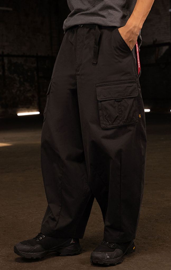 Брюки-карго ALPHA INDUSTRIES OVERSIZED TACTICAL PANT FW 24/25 black фото 1