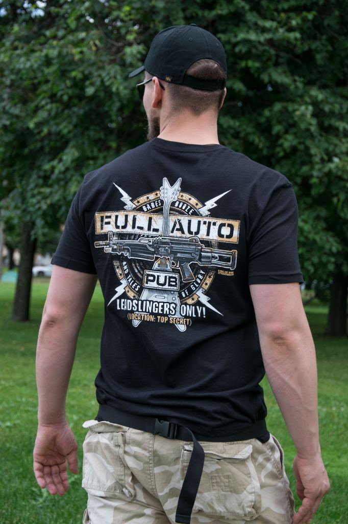Принт на спине футболки 7.62 FULL AUTO PUB Принт на спине футболки 7.62 FULL AUTO PUB