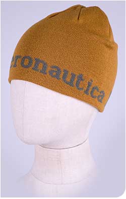 Шапка вязаная AERONAUTICA MILITARE FW 26/27/CN yellow curry (CU 0093)