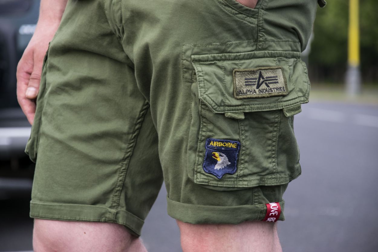 Нашивка Airborne на шортах Альфа Индастриз Нашивка Airborne на шортах Альфа Индастриз