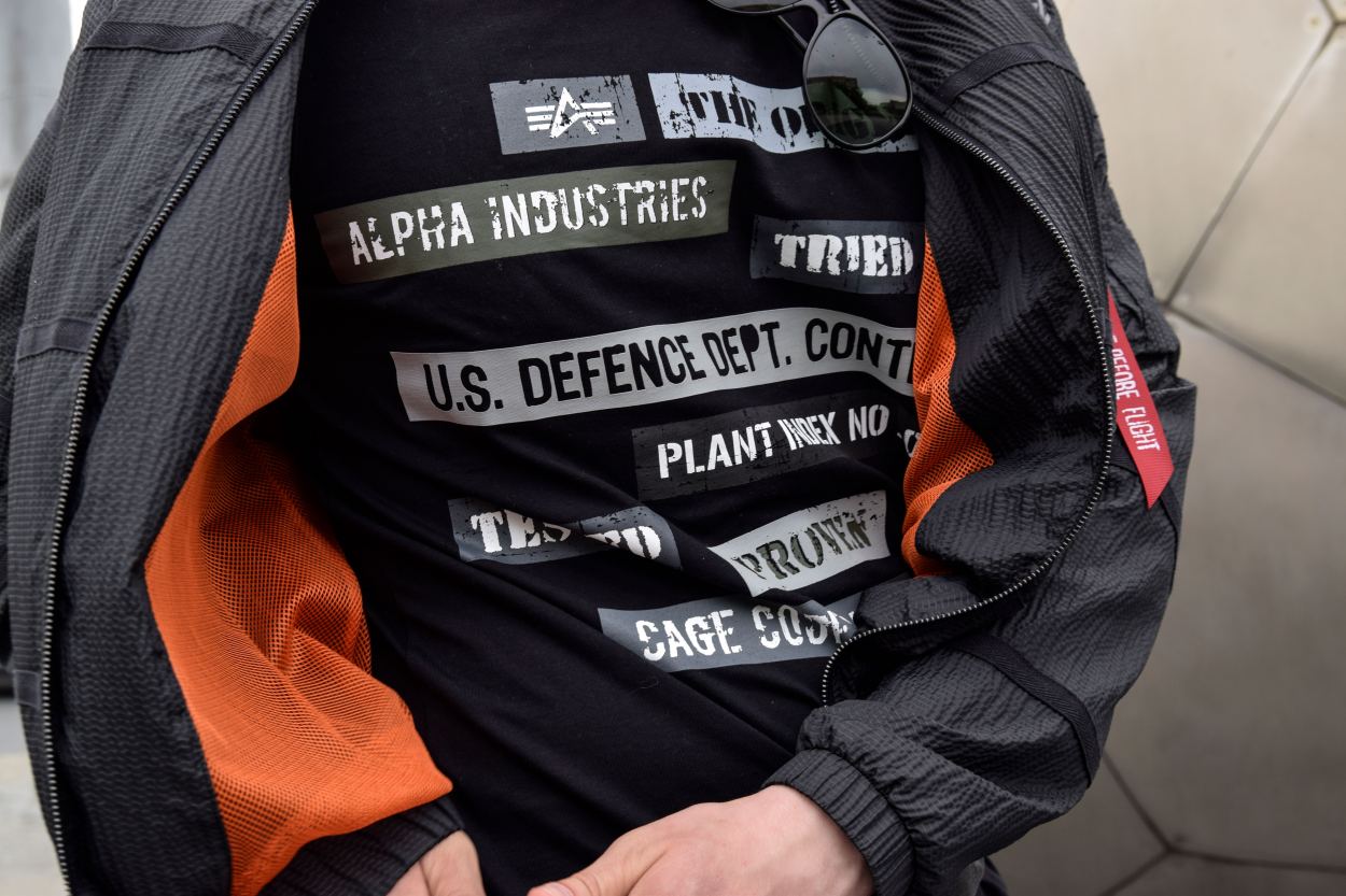 Футболка мужская с коротким рукавом alpha Industries Футболка мужская с коротким рукавом alpha Industries