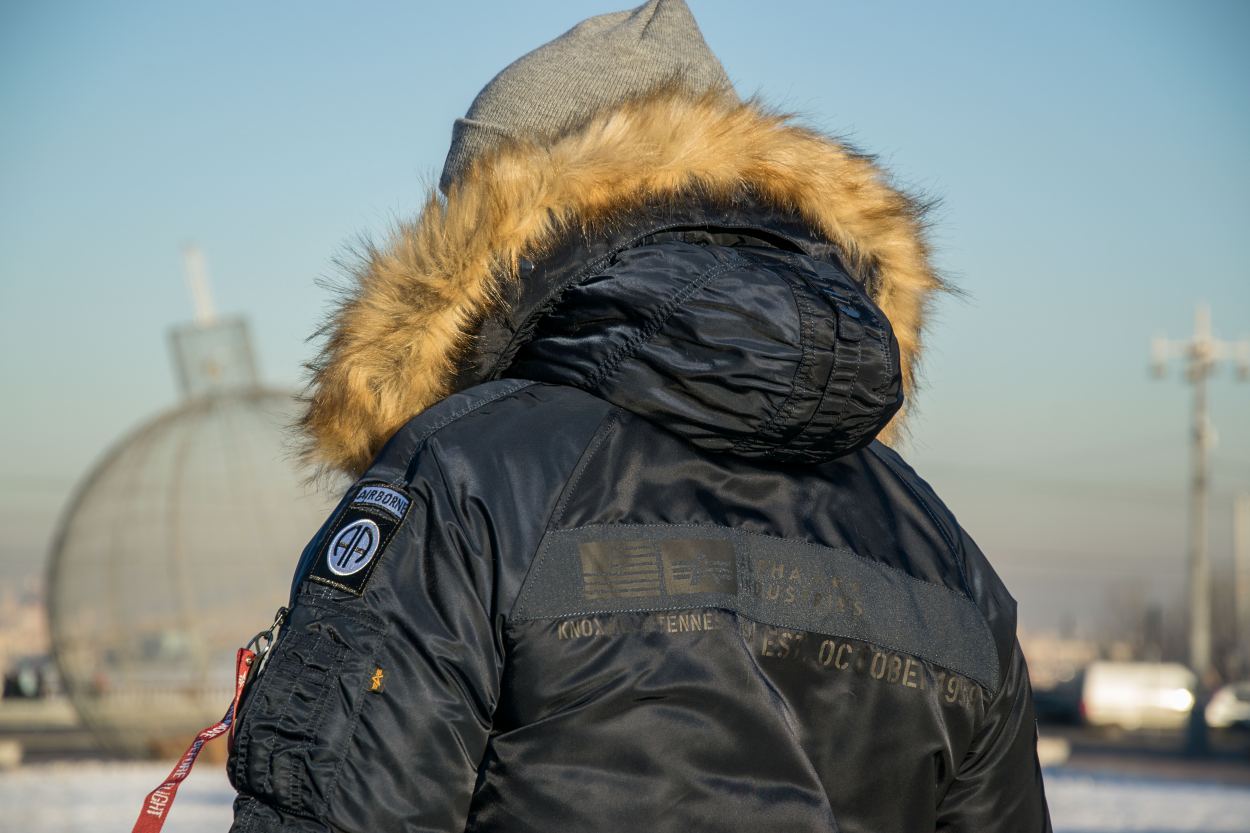 Аляска ALPHA INDUSTRIES AIRBORNE N-3B rep. blue Аляска ALPHA INDUSTRIES AIRBORNE N-3B rep. blue