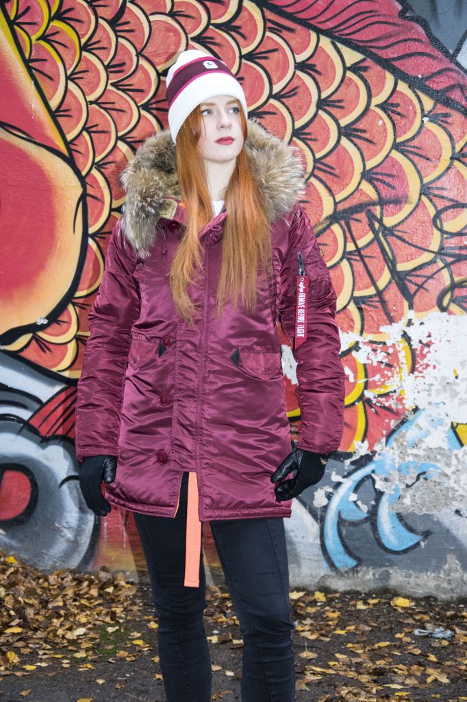 Женская аляска ALPHA INDUSTRIES VF 59 N-3B натур. мех burgundy Женская аляска ALPHA INDUSTRIES VF 59 N-3B натур. мех burgundy