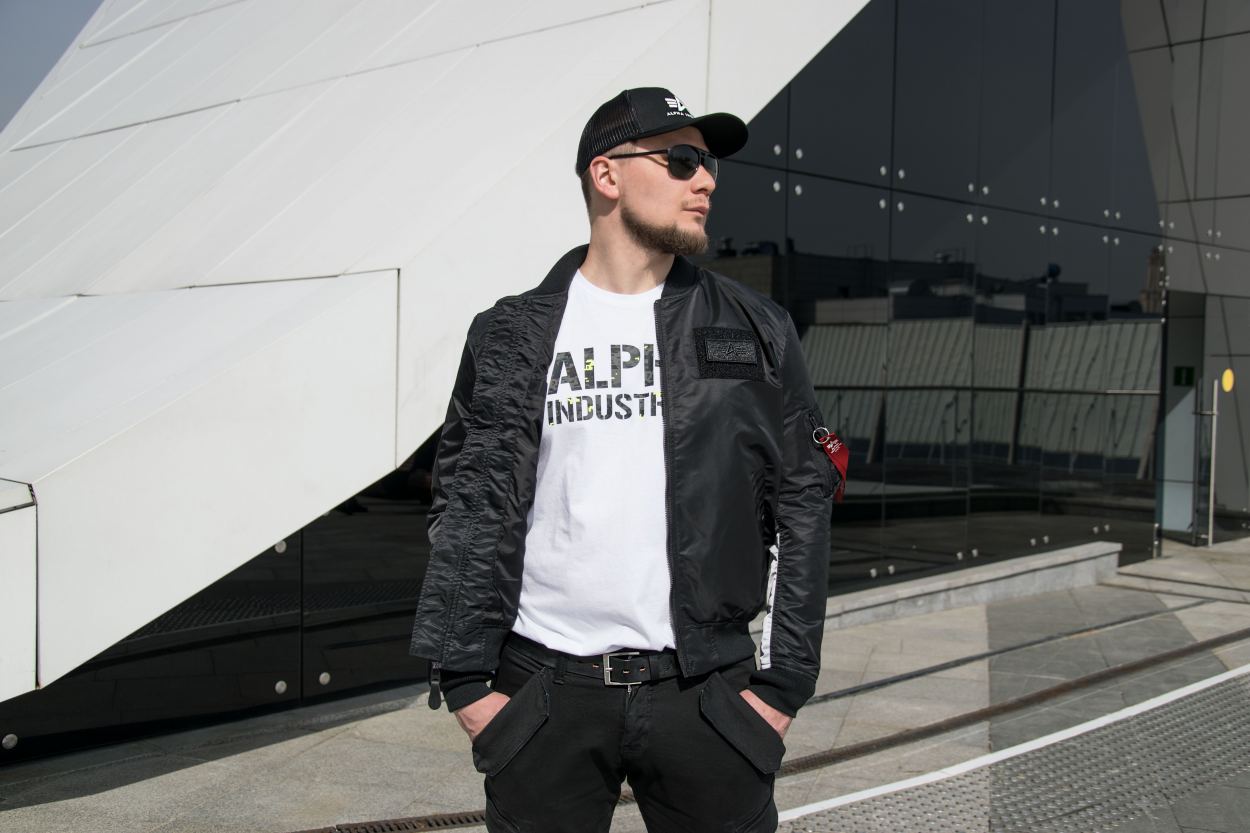 Ветровка-бомбер ALPHA INDUSTRIES TT CUSTOM MA-1 black фото 1 Ветровка-бомбер ALPHA INDUSTRIES TT CUSTOM MA-1 black фото 1