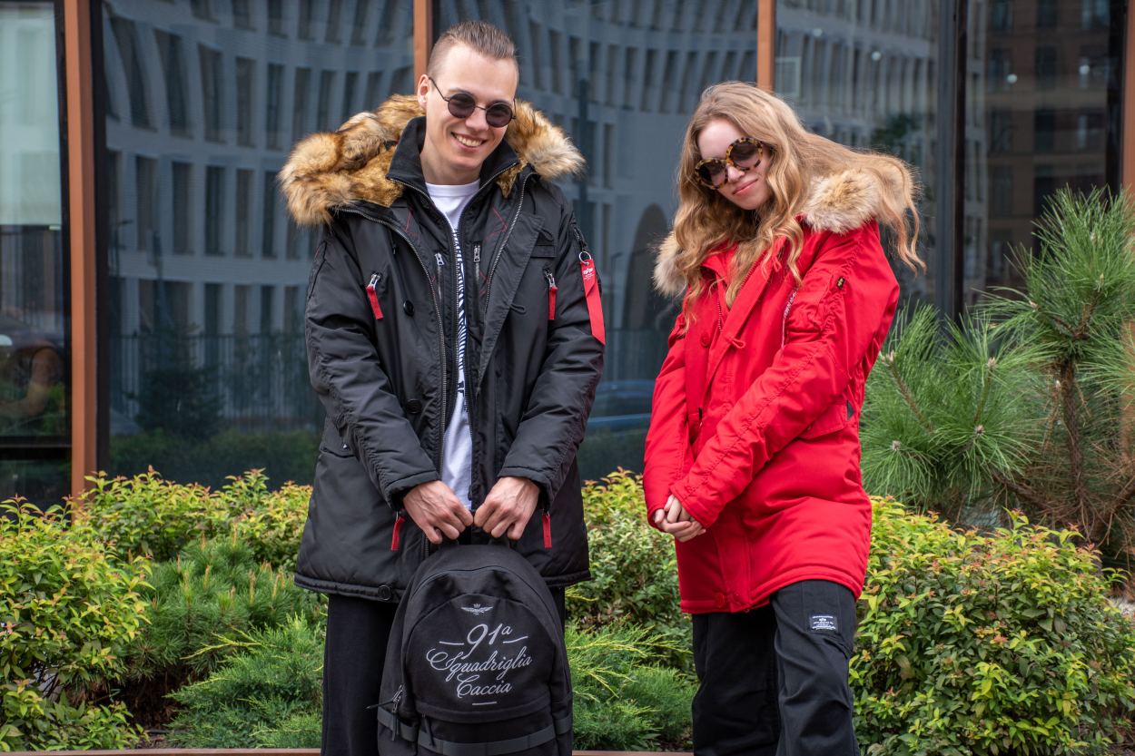 Женская аляска ALPHA INDUSTRIES EXPLORER натур. мех red speed фото 1