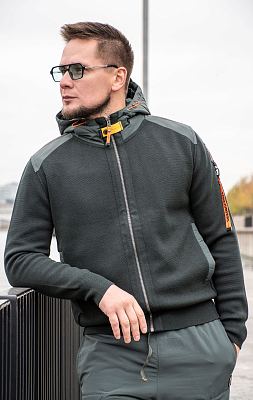 Свитер с капюшоном PARAJUMPERS DOMINIC FW 24/25 green gables