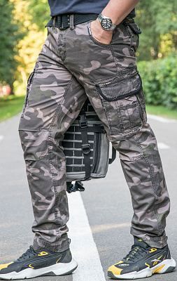 Брюки-карго Surplus PREMIUM SLIMMY camo black