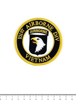 Нашивка 101st AIRBORNE VIETNAM black (PM0275)