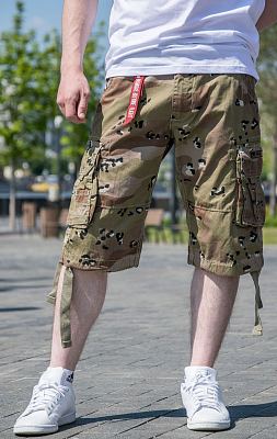 Шорты карго ALPHA INDUSTRIES JET chocolate chip