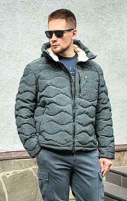 Куртка-пуховик с капюшоном BLAUER CODMAN MICRORIP WAX FW 25/26 black (C03066)