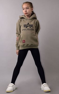Детская толстовка ALPHA INDUSTRIES BASIC HOODY olive